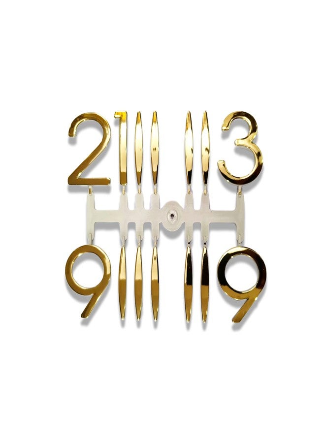 Epoxy Fusion 3D Glossy Numeric Letters for Clock Making | Large Plastic Numbers with Glossy Finish for Resin and Wall Clocks | Perfect for DIY Clock Projects (Set of 1, Big Gold) - Image 1